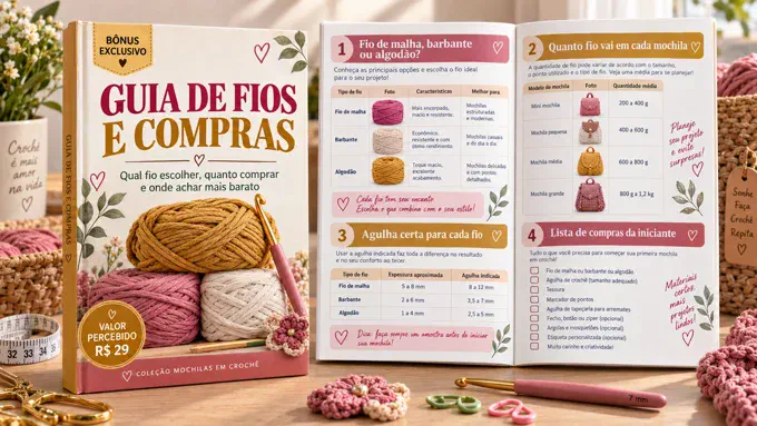 Capa do bônus Guia Prático de Fios e Compras